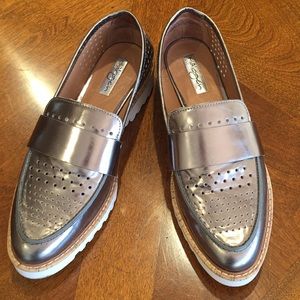 Metallic Loafers